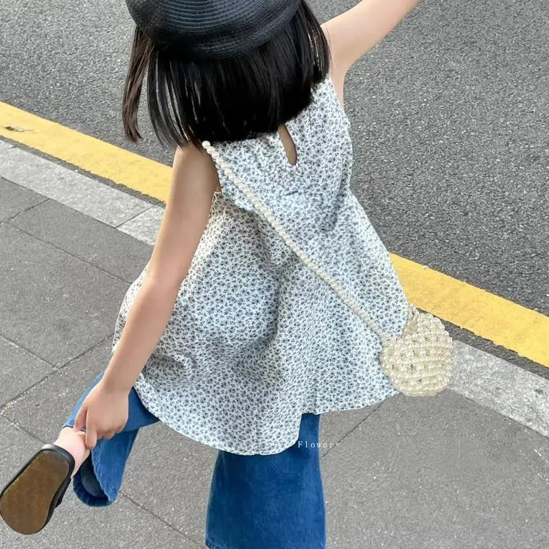 Pearl Beaded Heart Bag for Kids & Girls Sweet Love Shape Mini Fashion Handbag Cute Daily Accessory Gift Option