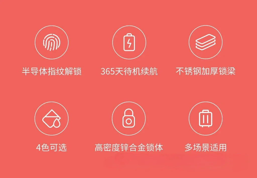 Intelligent Fingerprint Unlock Luggage Cabinet Lock Electronic Lock Head Dormitory Padlock High Security Travel Lock125