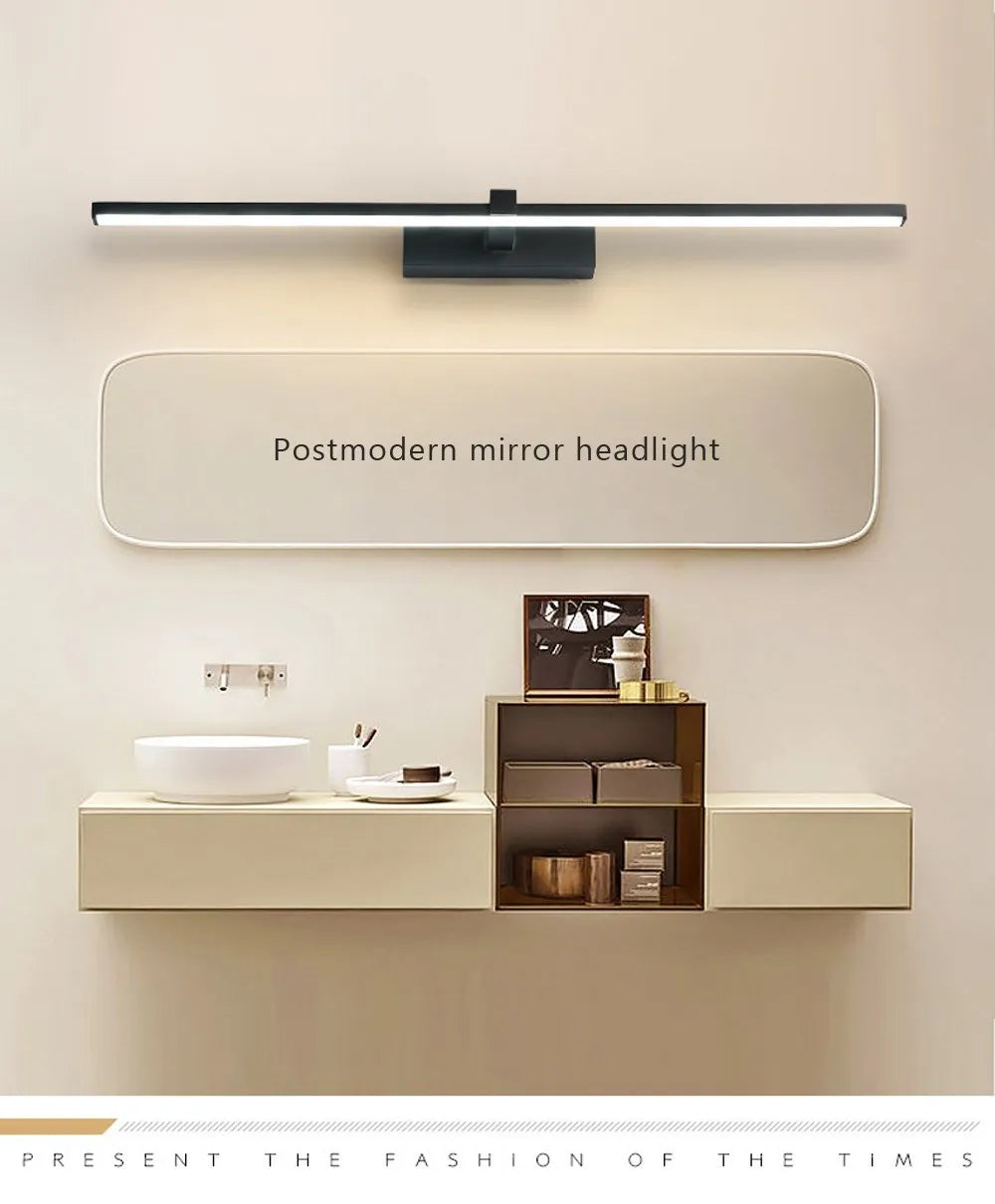 Modern LED Indoor Wall Lights, Bathroom Mirrors, Headlights, Study Rooms, Bedrooms, Waterproof, Creative Wall Lights, Lighting