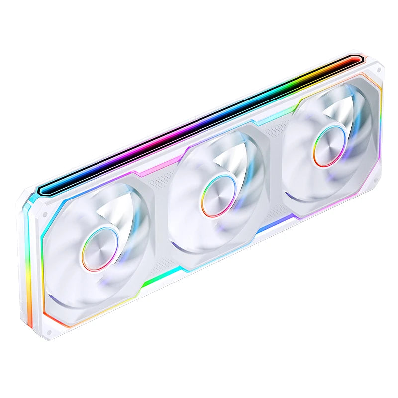 JONSBO XA-120/240/360 PC Case Fan Three Sided Mirror 5V/3Pin ARGB Fan Integrated Cold Exhaust Cooling Fan