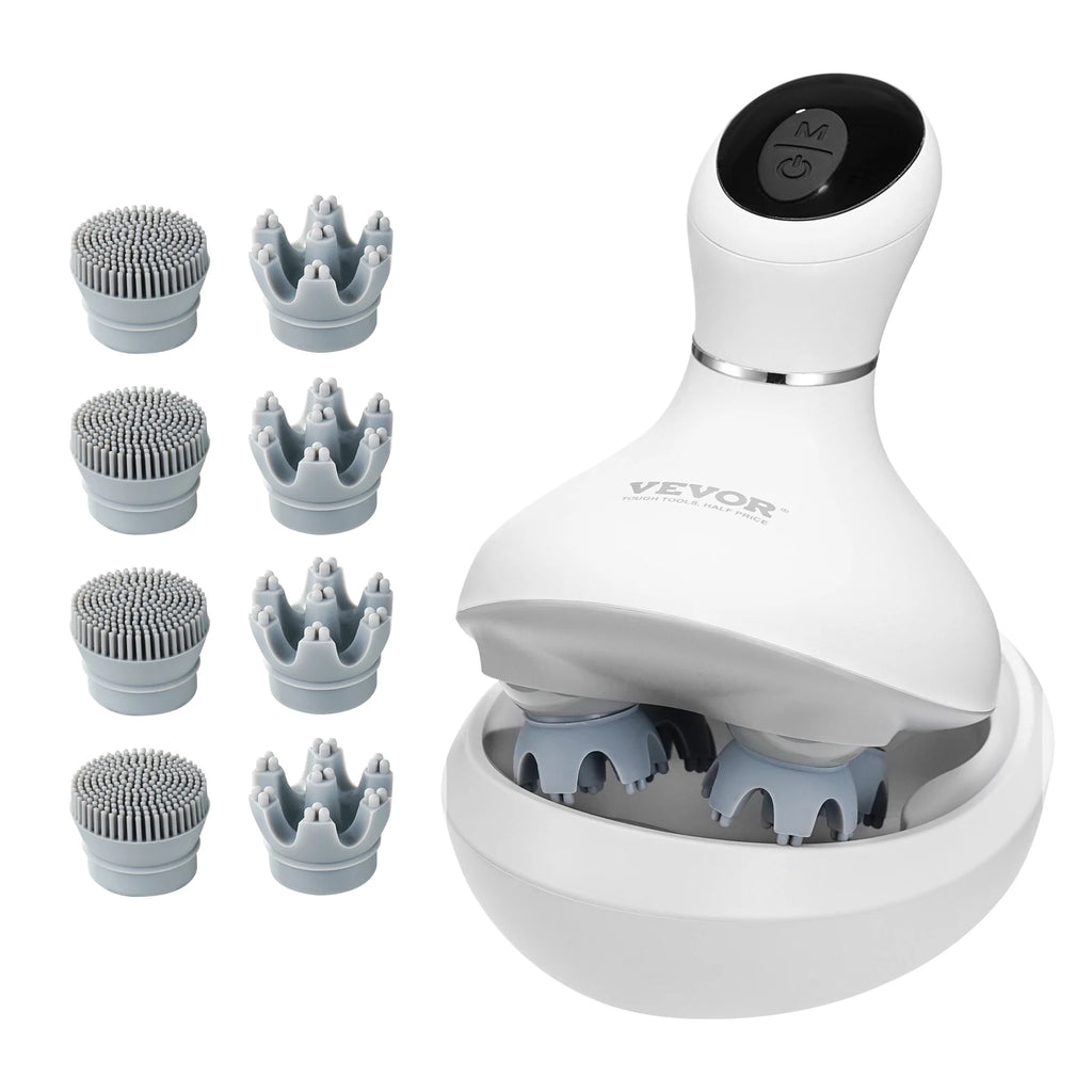 SucceBuy Electric Scalp Massager Rechargeable Head Massager Hair Growth Waterproof Portable Kneading Electric Scalp Scratcher