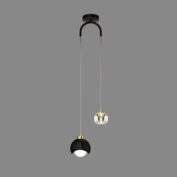Modern Led Pendant Lights For Bedroom Creative Home Decor Haning Lamp Luxury Dining Room Lighting Gold / Black Crystal Fixtures