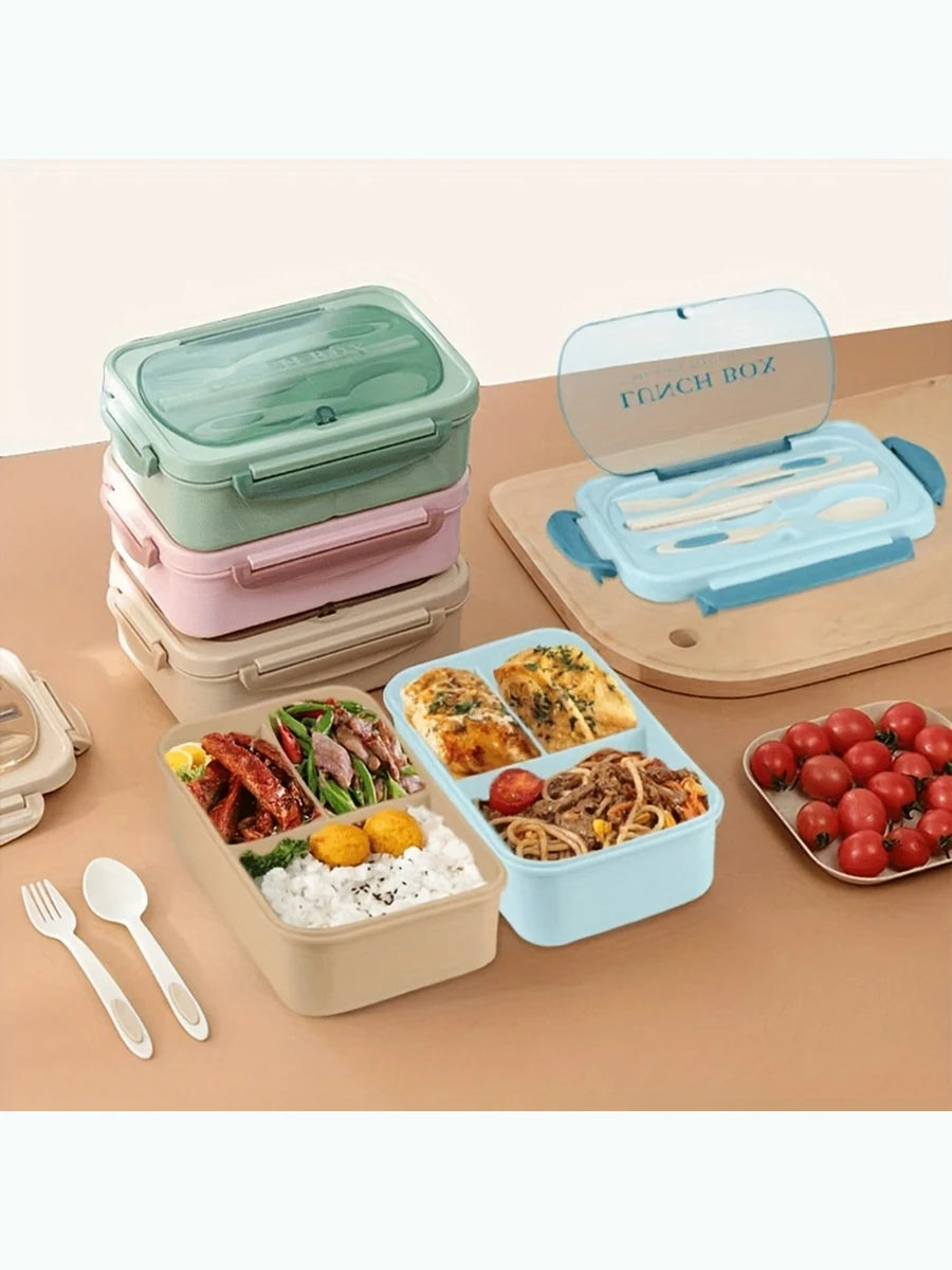 1pc Insulated Lunch Box, Bento Box for Students, Portable Sealed Compartment Lunch Container for Microwave,Back to School
