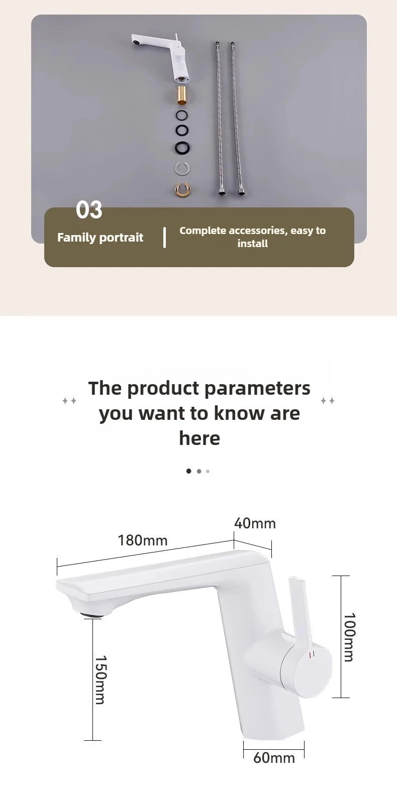 Modern Bathroom Sink Faucet Brass white or brushed gold gray Single Handle Deck Mounted Wash Basin Water Tap Hot And Cold Mixer
