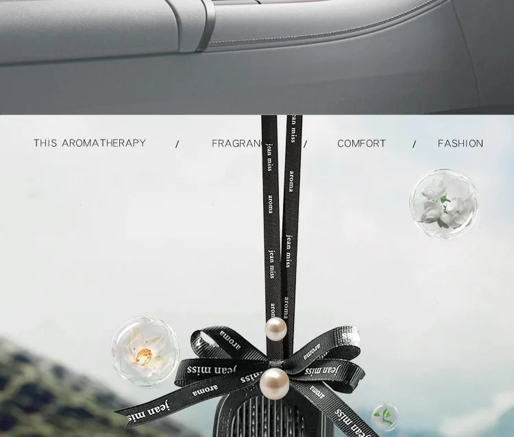 Car Fragrance Diffuser Natural Scented Car Perfume Pendant Decorate long-lasting aromatherapy fragrance piece car deodorization