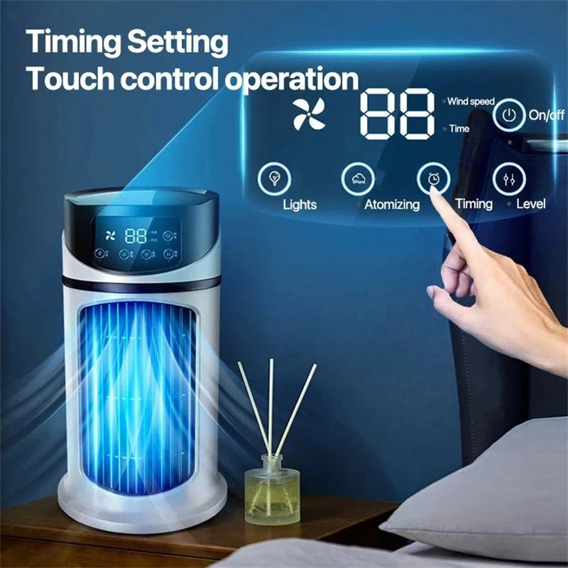 USB Portable Mini Air Conditioner Water Cooling Air Cooler Fan For Home Office