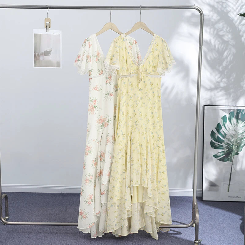 Printed Women's Dress Half Sleeve Round Neck Long Dress Tassel Hem Dress Daily Fashion Outfit Suitable for Date Party 2026
