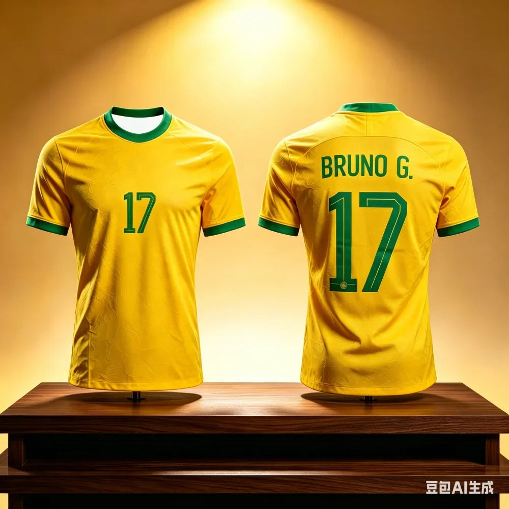 Neymar 10# Brazil National Team Soccer Jersey, Breathable  Athletic T-Shirt For Football Matches Training And Fan Casual Outfits