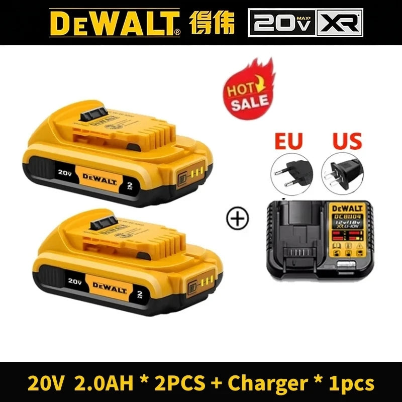 DeWalt Original 20V 60V 6Ah 9Ah MAX Battery Power Tool Replacement for DeWalt DCB184 DCB182 DCB205 DCB200 18Volt 20v Battery