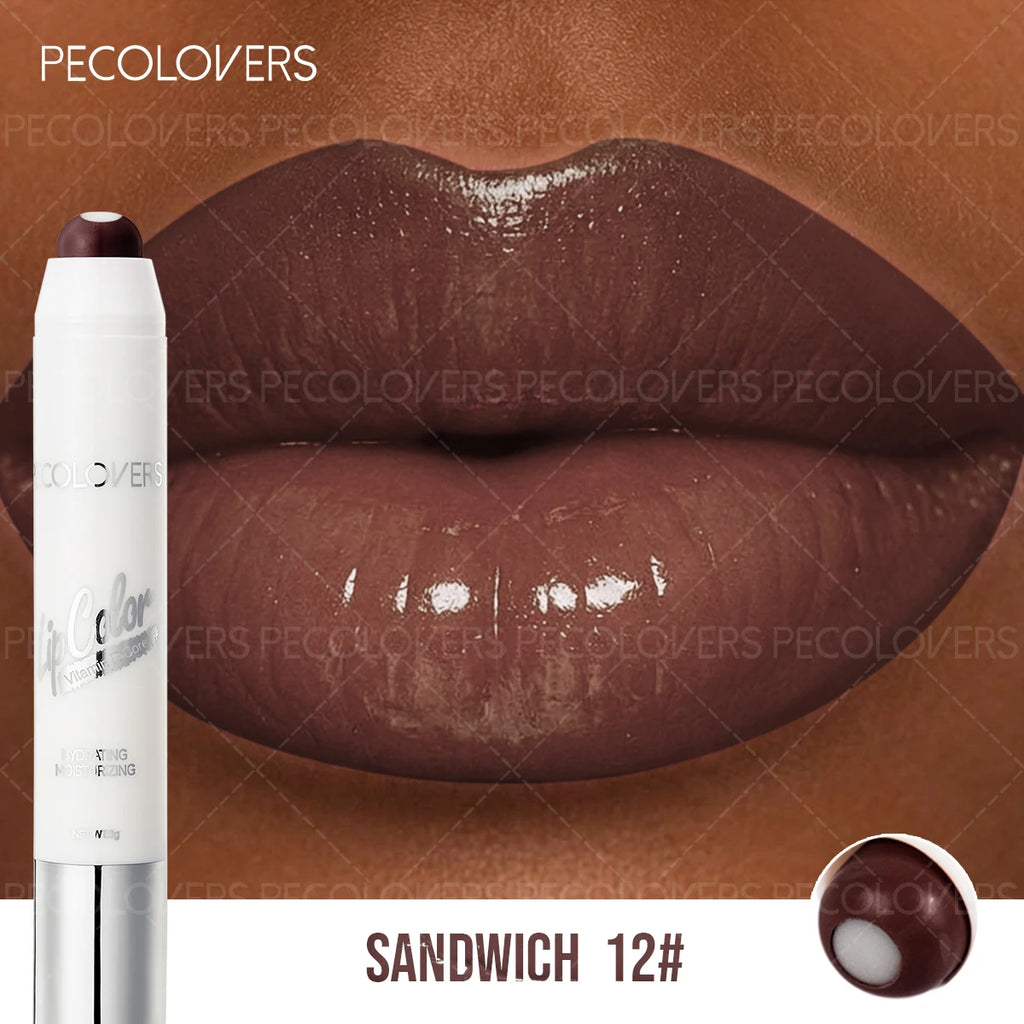 Sandwich Lipstick Pen, Moisturizing Lip Gloss, Long-lasting, Non-drying, Multi-color Options, Lip Cosmetics