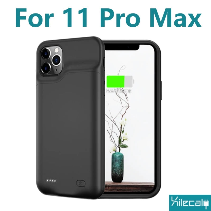 Xilecaly Portable Battery Case for iPhone 17 16 Pro Max 15Pro 13 14 12 mini Charging Case Battery Pack For iphone 7 8 6s SE 2 3