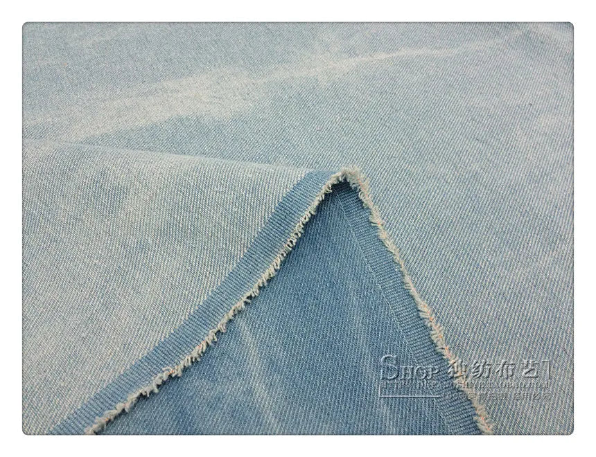 Fashion Tie-dye Black Denim Fabric By The Meter for Hats Clothing Skirts Sewing High-grade Thickend Jeans Needlework Comfortable
