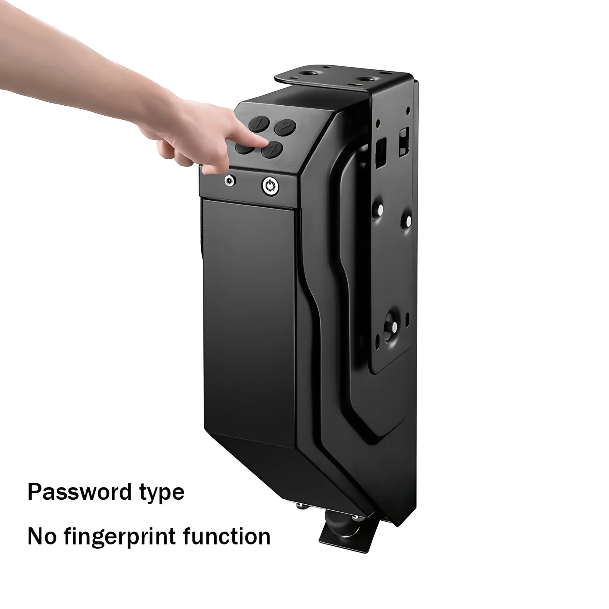 Gun Safes Pistol Box Biometric Fingerprint/Password Steel Gun Box Unlock Anti-Burglary with Keys Strongbox For Desk Cabinet