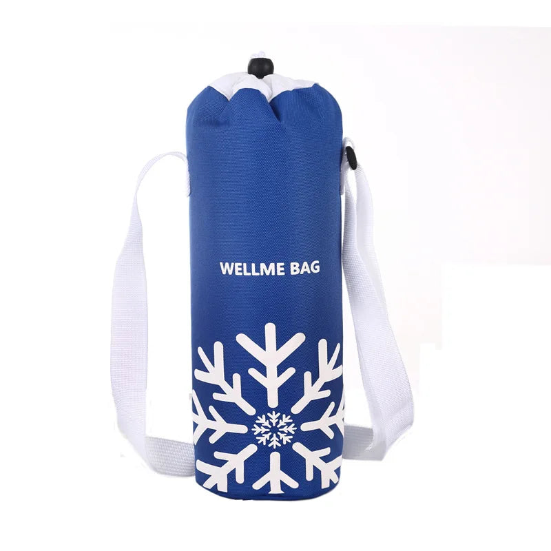 Portable Oxford Cloth Circular Insulated Bottle, Cooler Bags, Camping Accessories, Water Bottle Bag, 1.5L