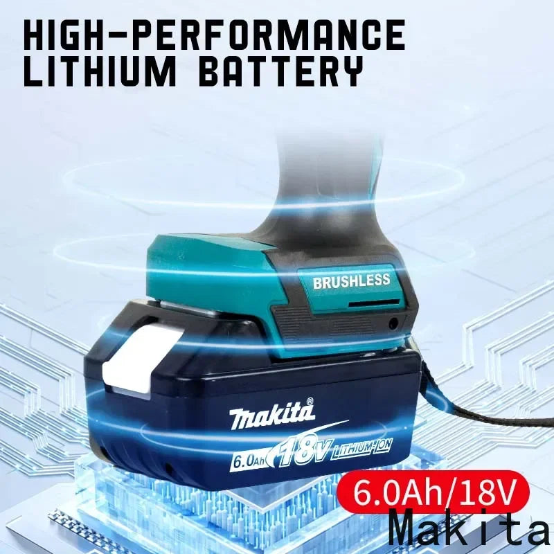 MAKITA 18V lithium electric rechargeable hand drill 13mm DDF487RTJX without charge