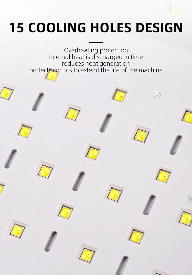 UV LED Lamp for Press On Quick-drying Nail Dryer With Hand Pillow Wear Nail Drying Lamp Foldable for Curing All Gel Nail Polish