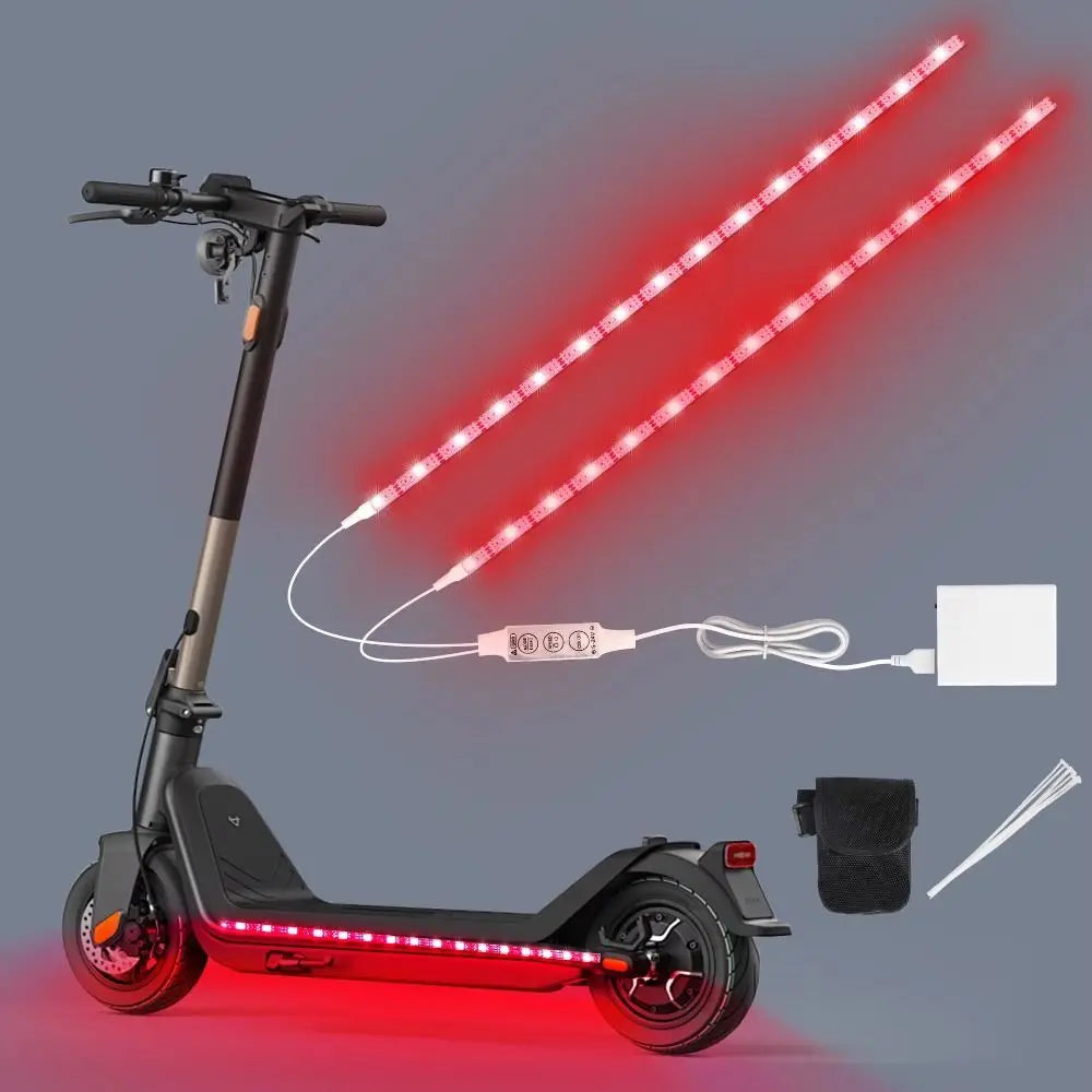 Creative Battery Powered Scooter LED Lights Dream Color DIY Bicycle Ambient Light Multi-Color Underglow Lights Night Riding