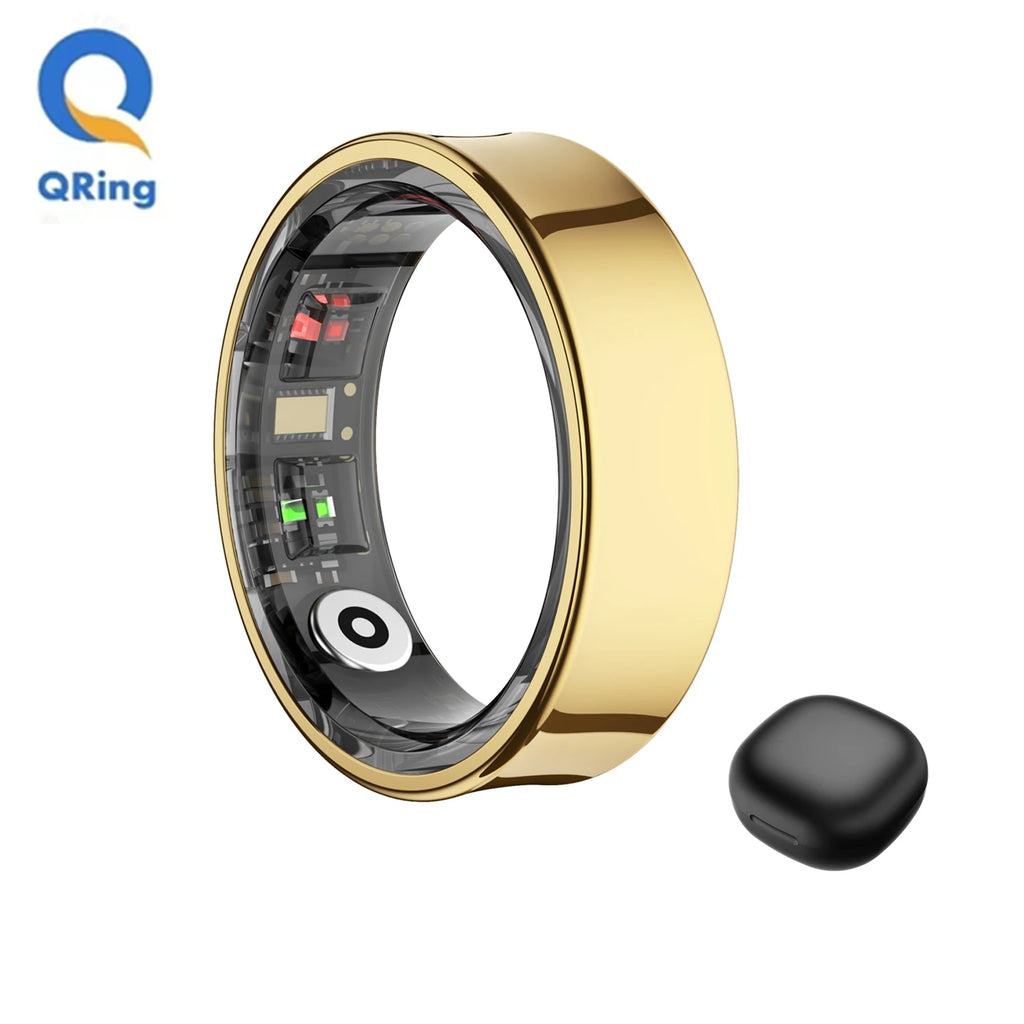 R09 Smart Ring Men Women With Charging Case,Health Sleep Monitor,Skin Temperature Monitor,60 Days Battery Life,5ATM Waterproof