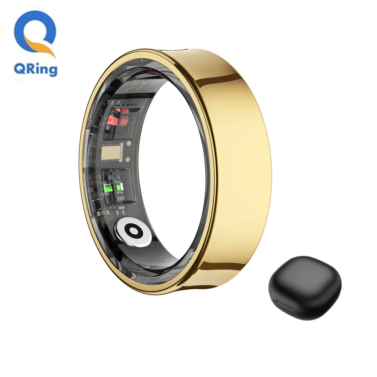 R09 Smart Ring Men Women With Charging Case,Health Sleep Monitor,Skin Temperature Monitor,60 Days Battery Life,5ATM Waterproof