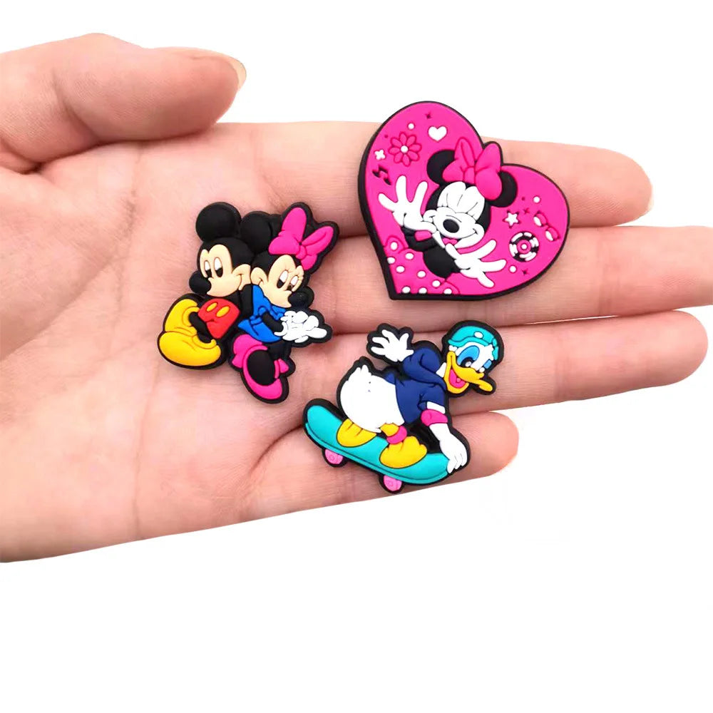 Mesucs 8-48Pcs Cartoon Shoe Charms for Women Men Girls Shoes Decoration Accessories For Clog Sandal Wristband Bag