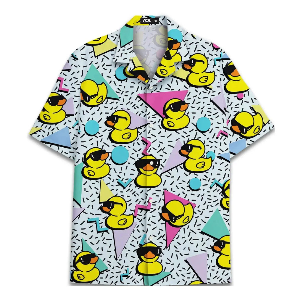 Retro 80s Pop Art Hawaiian Shirt 2026x Neon Cassette Skateboard Headphone Shirt, Vintage 90s Party Button-Up Summer Unisex Shirt