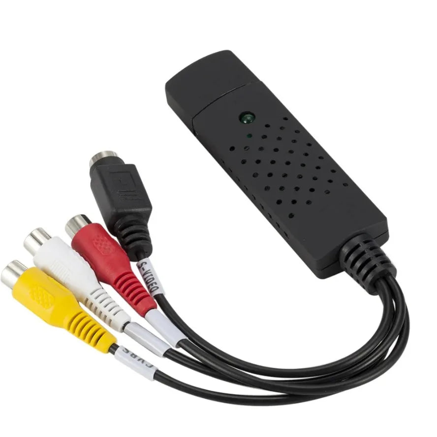 USB Audio Video Capture Card Adapter Video Converter with USB Cable VHS To Digital Converter for TV PC DVD VHS Capture Device
