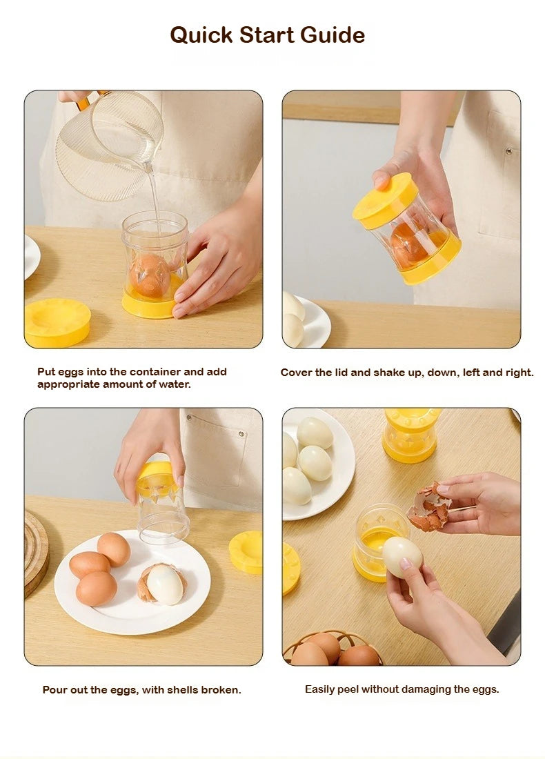 1PC Egg Peeler Hand Crank Egg Shell Remover Kitchen Gadgets Boiled Eggs Eggshell Separator Peeler Cooking Accessories