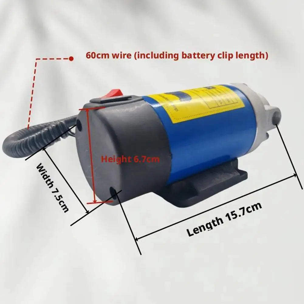12V/24V Electric Scavenge Suction Transfer Change Pump Oil Transfer Pump 1-4L/min Motor Oil Diesel Extractor Pump For Car Boats