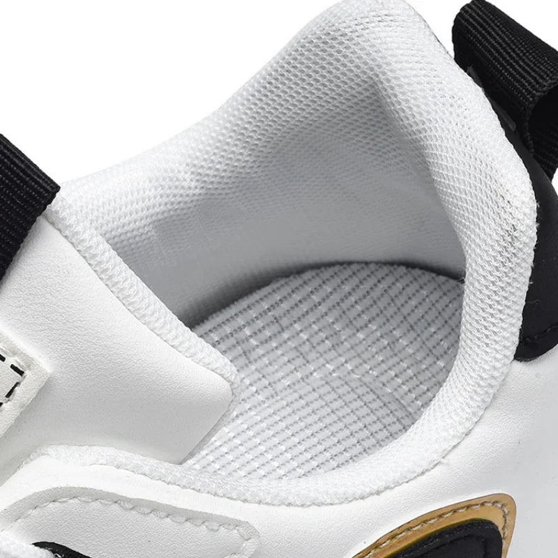 Men's PU Leather Waterproof Sneakers Casual Sports Shoes Mens Lightweight Breathable Flat Non-slip Tenis Shoes Zapatillas Hombre