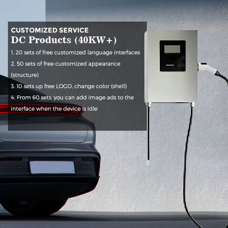 US Standard OCPP CCS1 40KW 380V EV Wall Mount DC Charging Station Stock Price Single Fast Charger Pile