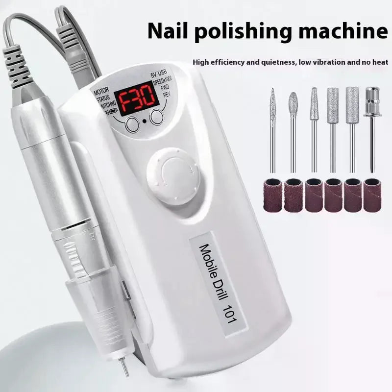 35000 RPM Rechargeable Nail Drill Machine Professional Portable Electric Manicure File For Nails Gel Polish Remove Grinding