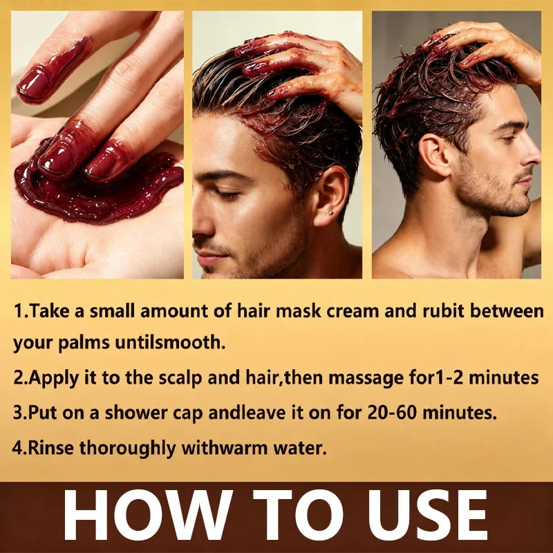 YUITIKUE Retro Men Hair Pomade All Day Strong Hold Windproof Nourish Hair Root To Tip Non Greasy High Shine Styling Wax