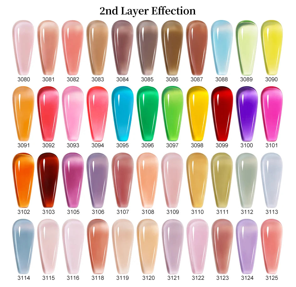 Clou Beaute HEMA TPO FREE Caramel Brown Wine Red Coffee Gel Nail Polish High Pigment Autumn Nail Art Full Coverage UV Varnish