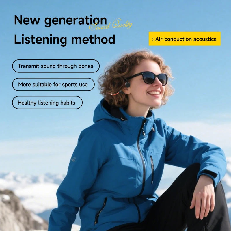 Lenovo Bone Conduction Headset Bluetooth 5.4 With Mic Waterproof Exercise Fitness Wireless Sports Headphone New 2026