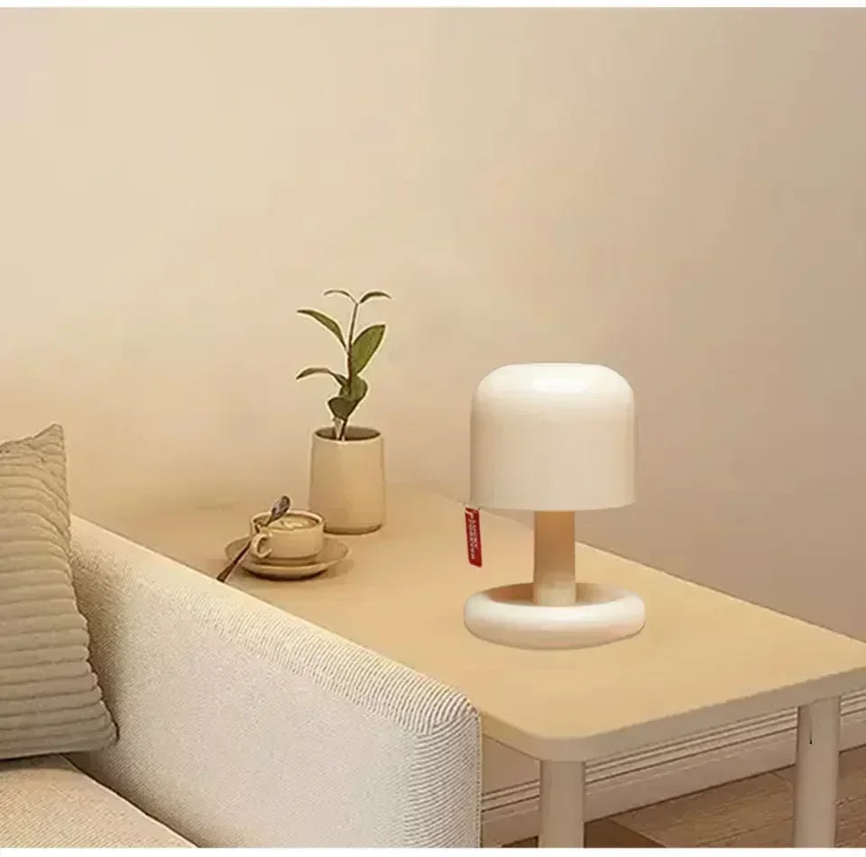 USB Rechargeable LED Table Lamp Mini Sunset Night Light Mushroom Lamp Desk Bedroom Bedside Lamps Bar Room Decoration Mood Light