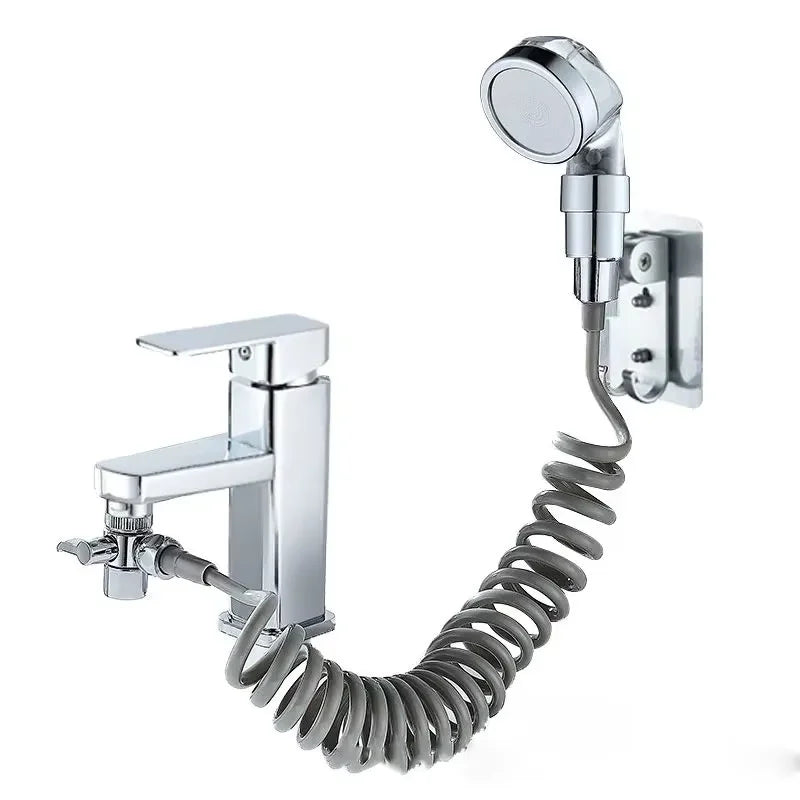 Faucet External Shower Extender Washbasin Swimming Pool Shampoo Shower Handwashing Bathroom Shower Booster Nozzle Kit