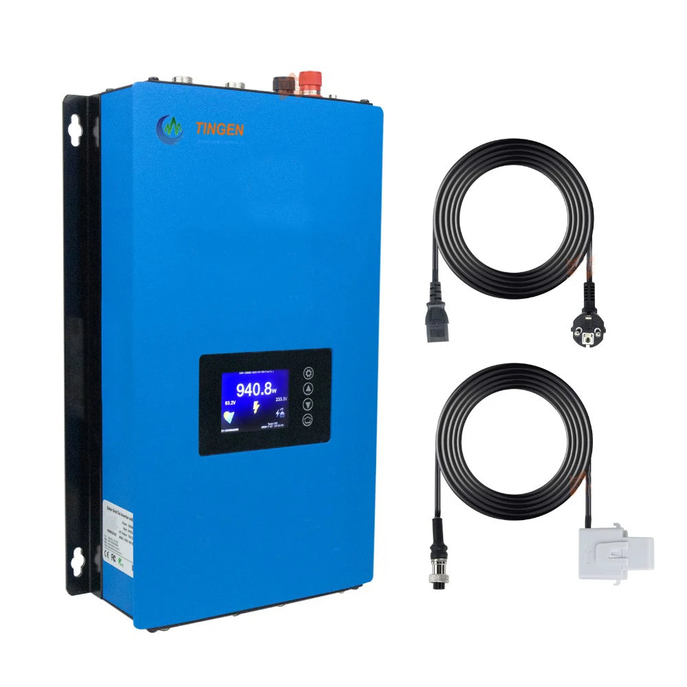 SUN1000W 2000W Solar Panels Battery on Grid Tie Inverter Limiter for Home PV Power System DC 22-65V/45-90V AC 90V-130V 190V-260V