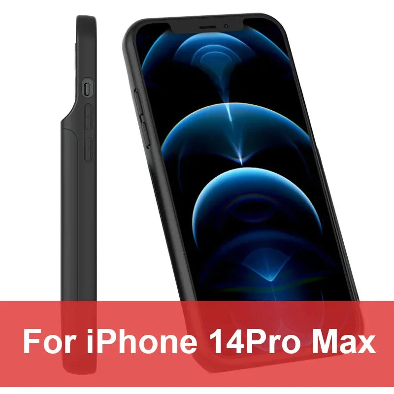 6800mAh Portable Phone Charger Case For iPhone 16 15 14 13 12 11 X mini pro max battery Charging Case For 6 6s 7 8 Plus SE2020