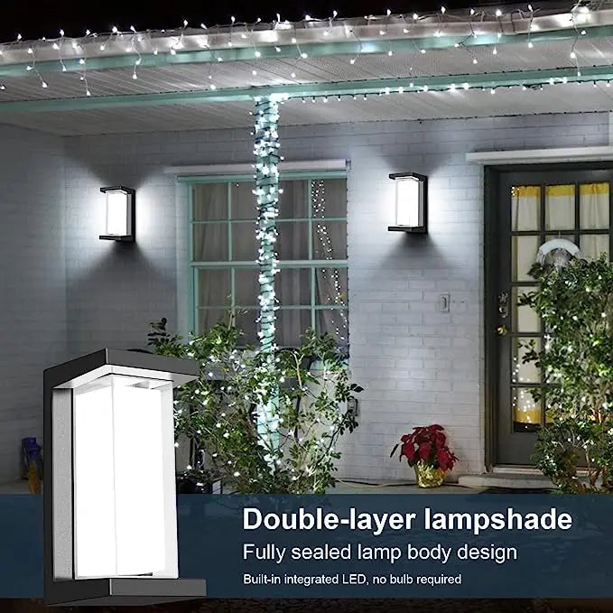 Smart WiFi LED Wall Lamp Indoor Outdoor with Alexa Remote Control RGBCW Wall Light for House Porch Front Door