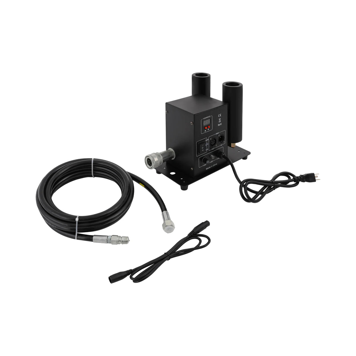 110V 150W Dual‑Head CO₂ Jet Fog Machine, Professional Carbon Dioxide Gas Column Smoke Machine for Stage, Party, Event Effects