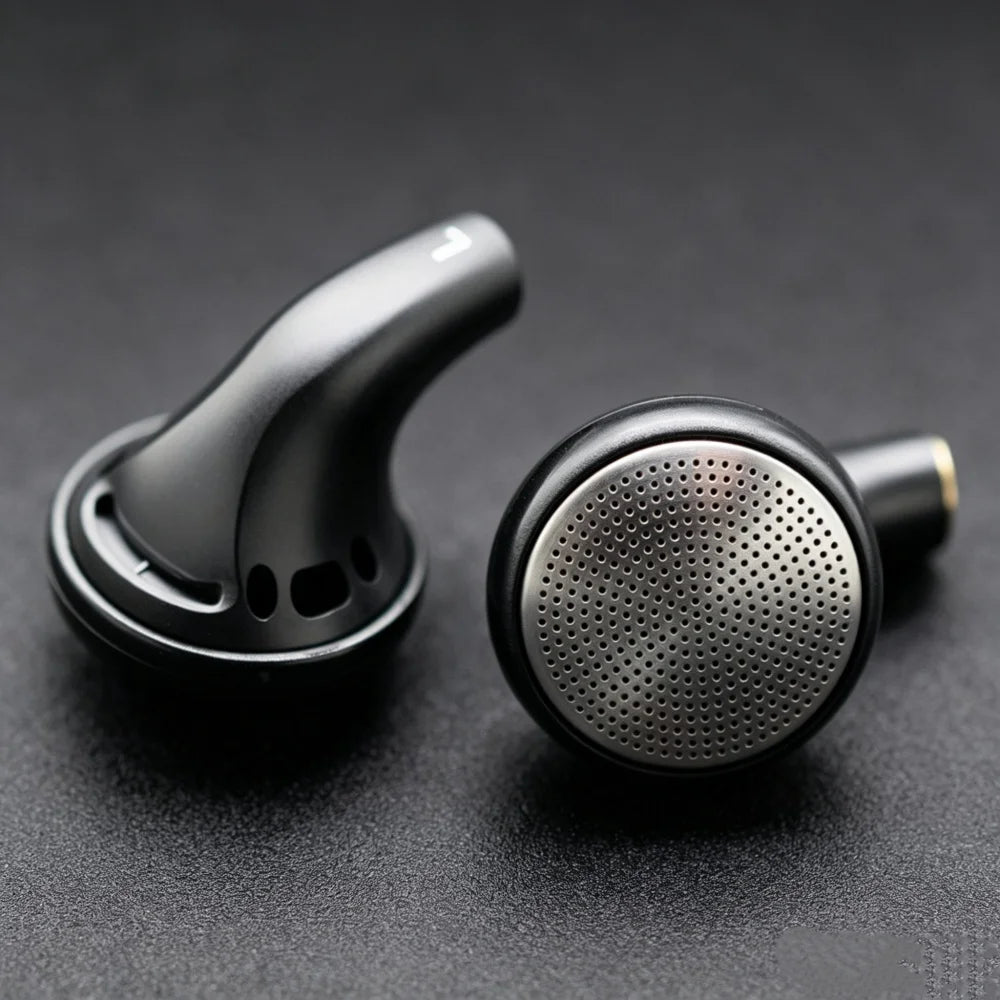 FENGRU BP32 Diy 130 ohm Beryllium Film Driver/300 ohm Carbon Nanotube Film High Impedance Flat Head Earbuds Heavy Bass Earphones