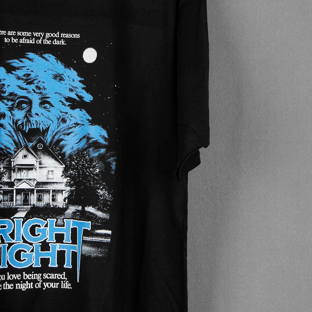Fright Night T-Shirt Horror 80S Movie Vamp Zombie Washed Long Sleeves Cool Cotton Summer Men's Clothing Short Sleeve Tee Shirt