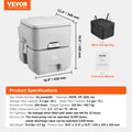 SucceBuy Portable Toilet for Camping Porta Potty Push-Button Pressurized Flush Commode Leak-proof and Odourless Portable Toilet