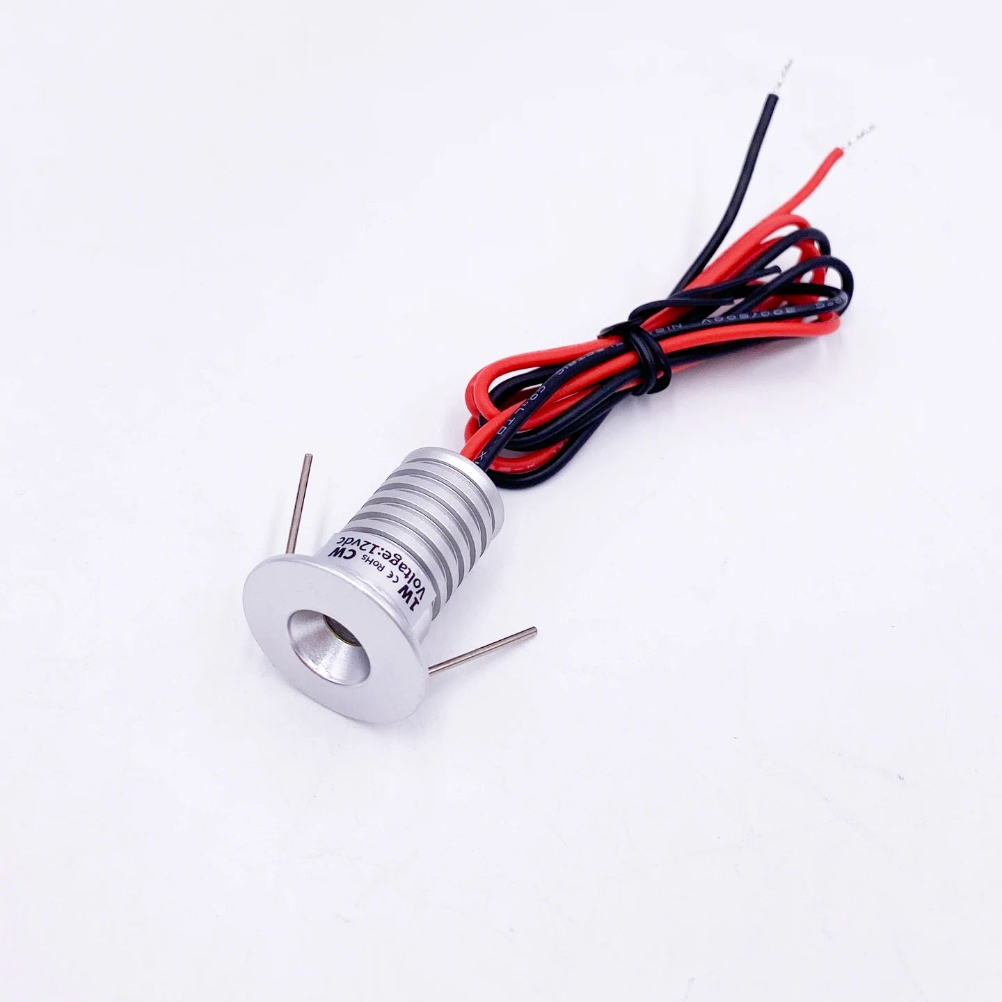 Indoor IP65 Recessed LED 1W Downlight, 12V Spotlight, Suitable for Ceiling/Stairwell/Hallway/Cabinet Lighting (Driver Included)