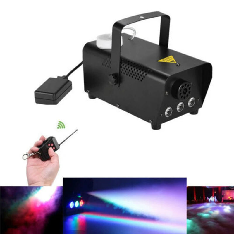 Remote Control 500W Fog Machine with 3W LED RGB lights Fog Machine For Stage Show Led Smoke Machine Disco DJ Party Club Bar Show