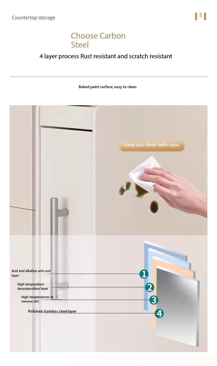 New Pull-out Multifunctional Multi-layer Storage Shelf for Seasoning Products Kitchen Narrow Table Supplies Storage Rack