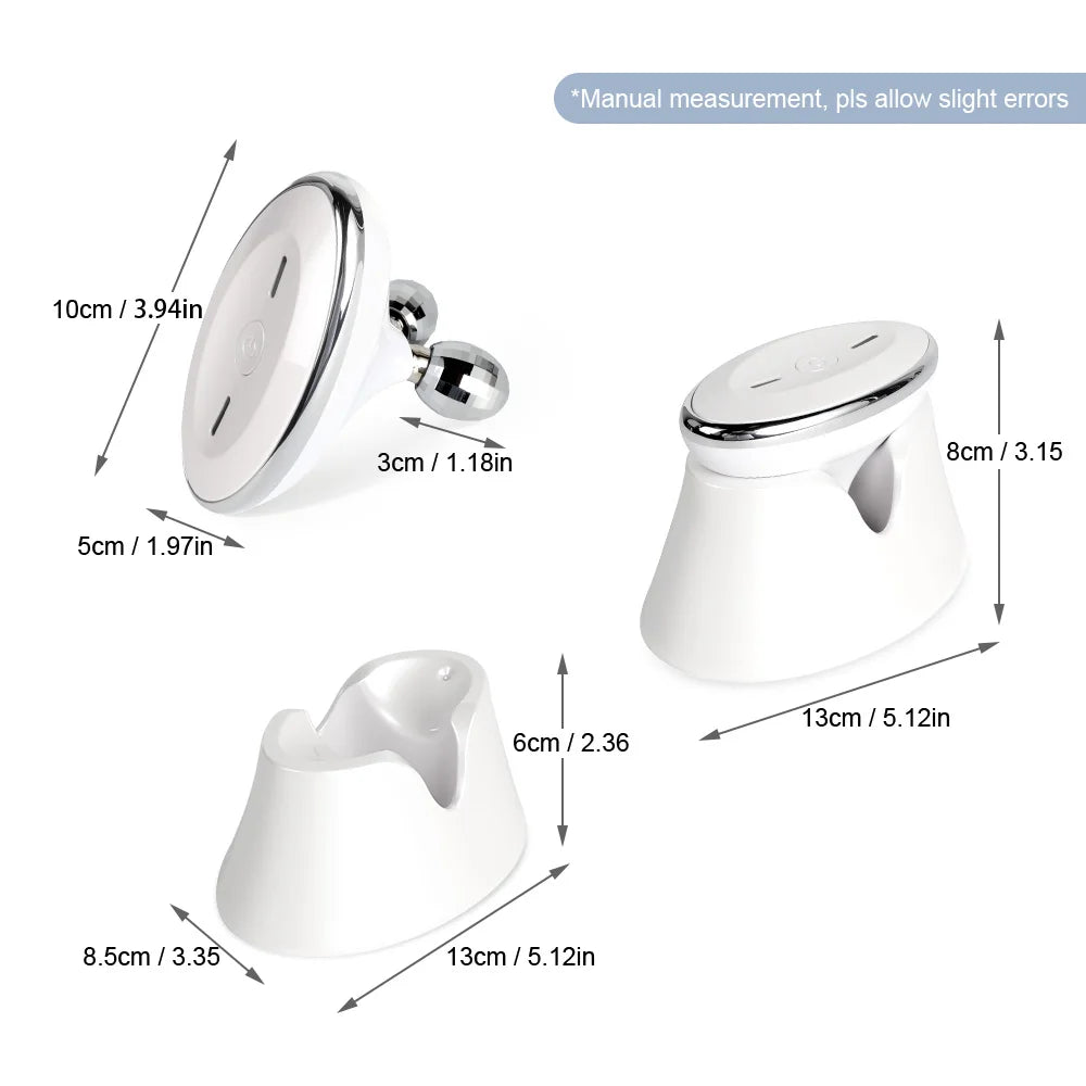 EMS Face Roller Massager Microcurrent Vibration Facial Neck Skin Care Device Face Lift Contour Beauty Tool Portable