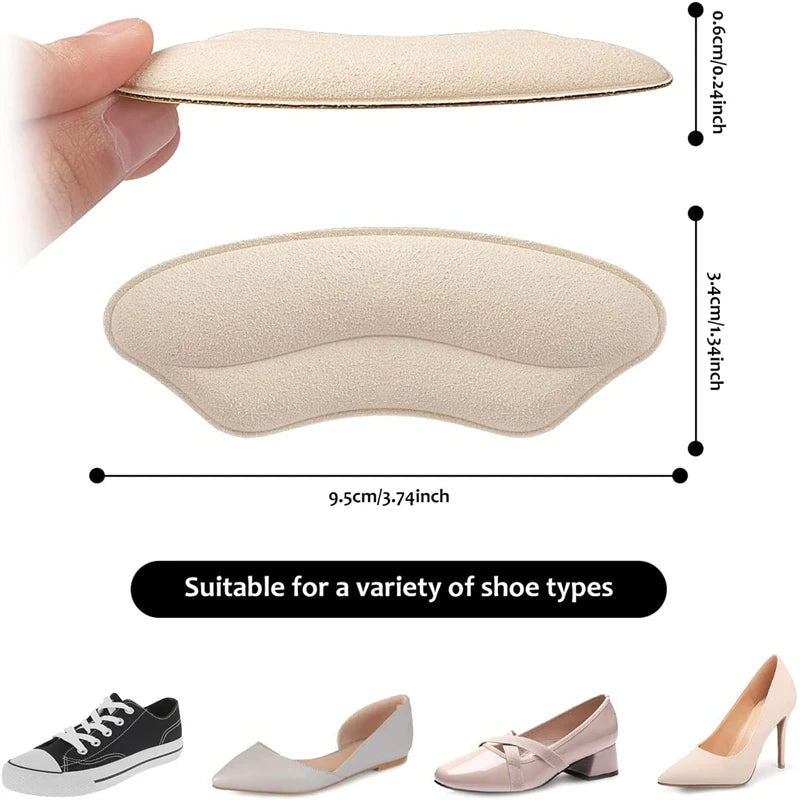 4Pcs/8Pcs Women High Heel Pad Adjust Size Adhesive Heels Pads Liner Grips Protector Sticker Pain Relief Foot Care Products