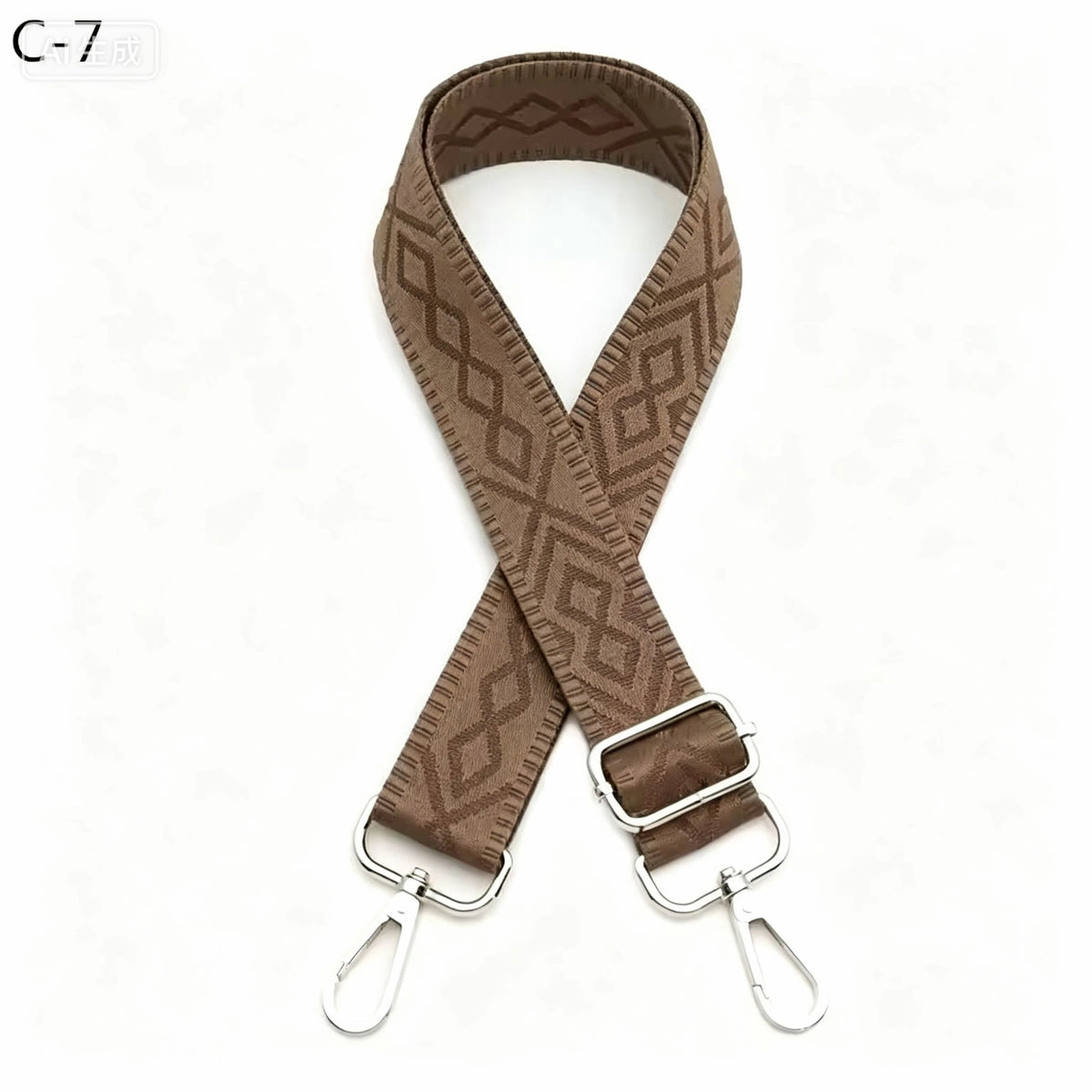 1 Piece Adjustable 1.50-inch Wide Geometry Pattern Jacquarded Handbag Purse Strap Crossbody Shoulder Replacement