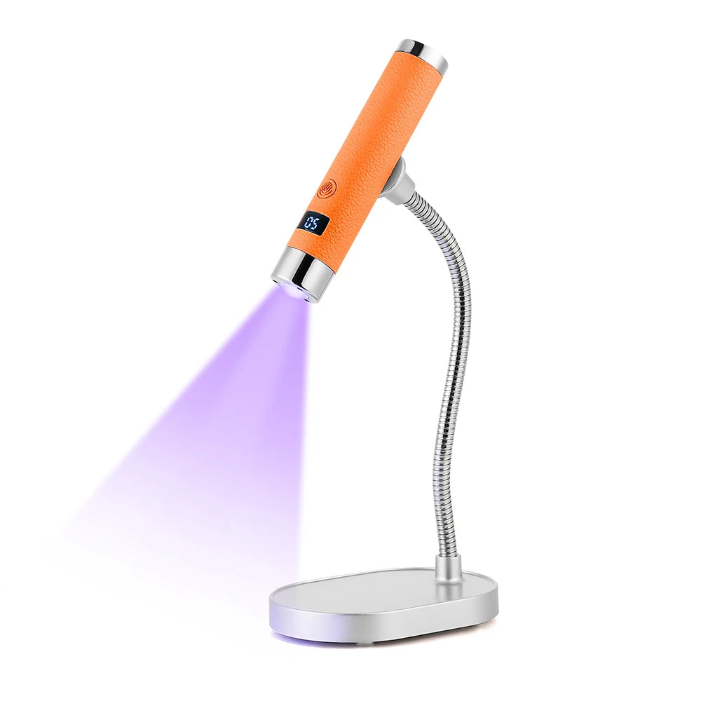 Auto-Sensing Handheld Nail Dryer Smart Sensor Nail Gel Curing Desk Nail Lamp Portable Gel Nails Fast Drying UV LED Light Pen